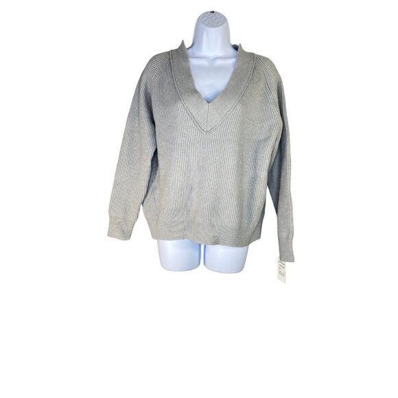 FRNCH Womens V-Neck Ribbed Knit Pullover Sweater Size S/M‎ MS18-49 - Picture 1 of 7